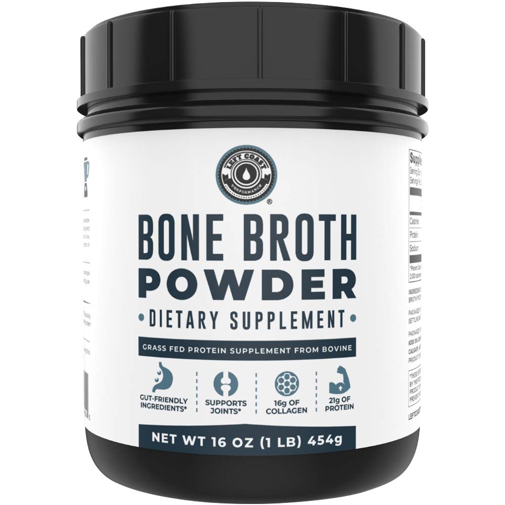 Bone Broth Protein Powder Grass Fed Beef Unflavored. Rich in Collagen, Glucosamine, Gelatin