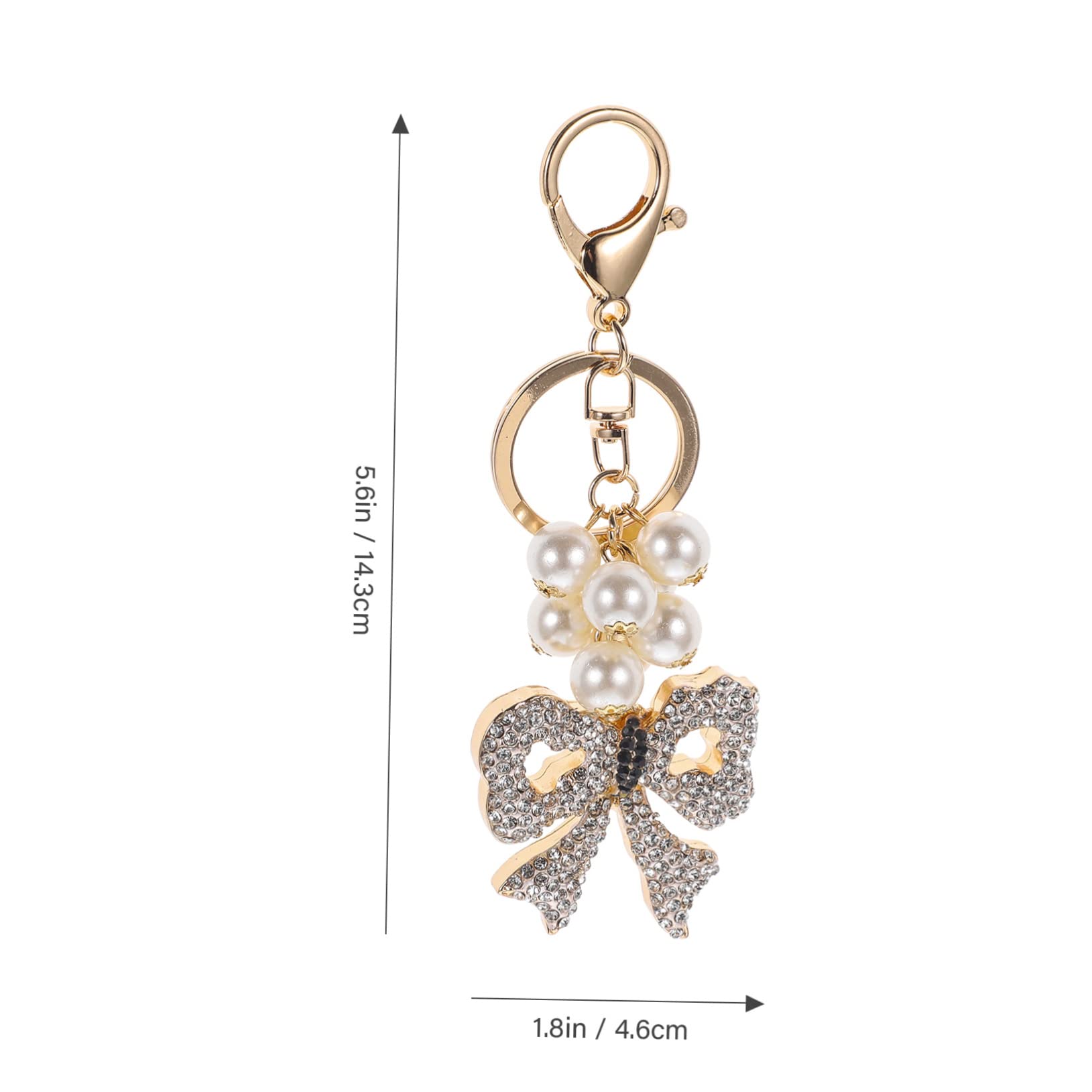 COLLBATH 3stücke Decorative Bowknot Schlüsselanhänger Mit Perlen Und Strass Eleganter Taschenanhänger Für Handtaschen Und Rucksäcke Für Und Besondere Anlässe