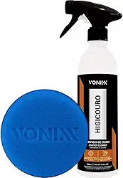 Vonixx Kit Higicouro Limpador de Couro 500ML - Espuma Aplicadora Detailer para Bancos de Couro, Sofás e Bolsas