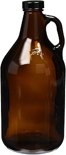 Home Brew Ohio 1/2 Gallon Amber Growler With 38 mm Polyseal Lid