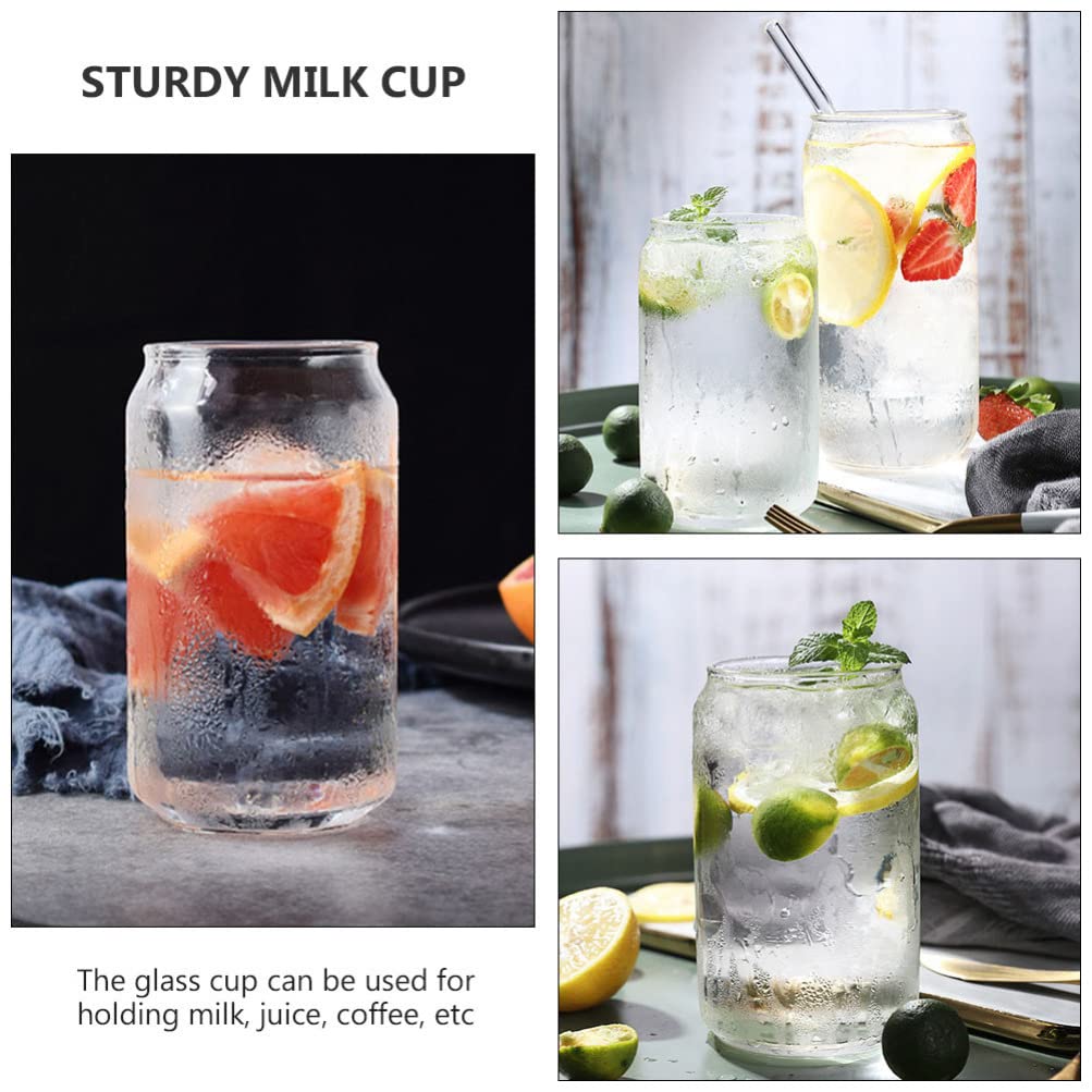Angoily Glasbecher Mit Deckel & Halmen – 2 Stück, 425 Ml, Perfekt Für Cocktails, Smoothies & Mehr