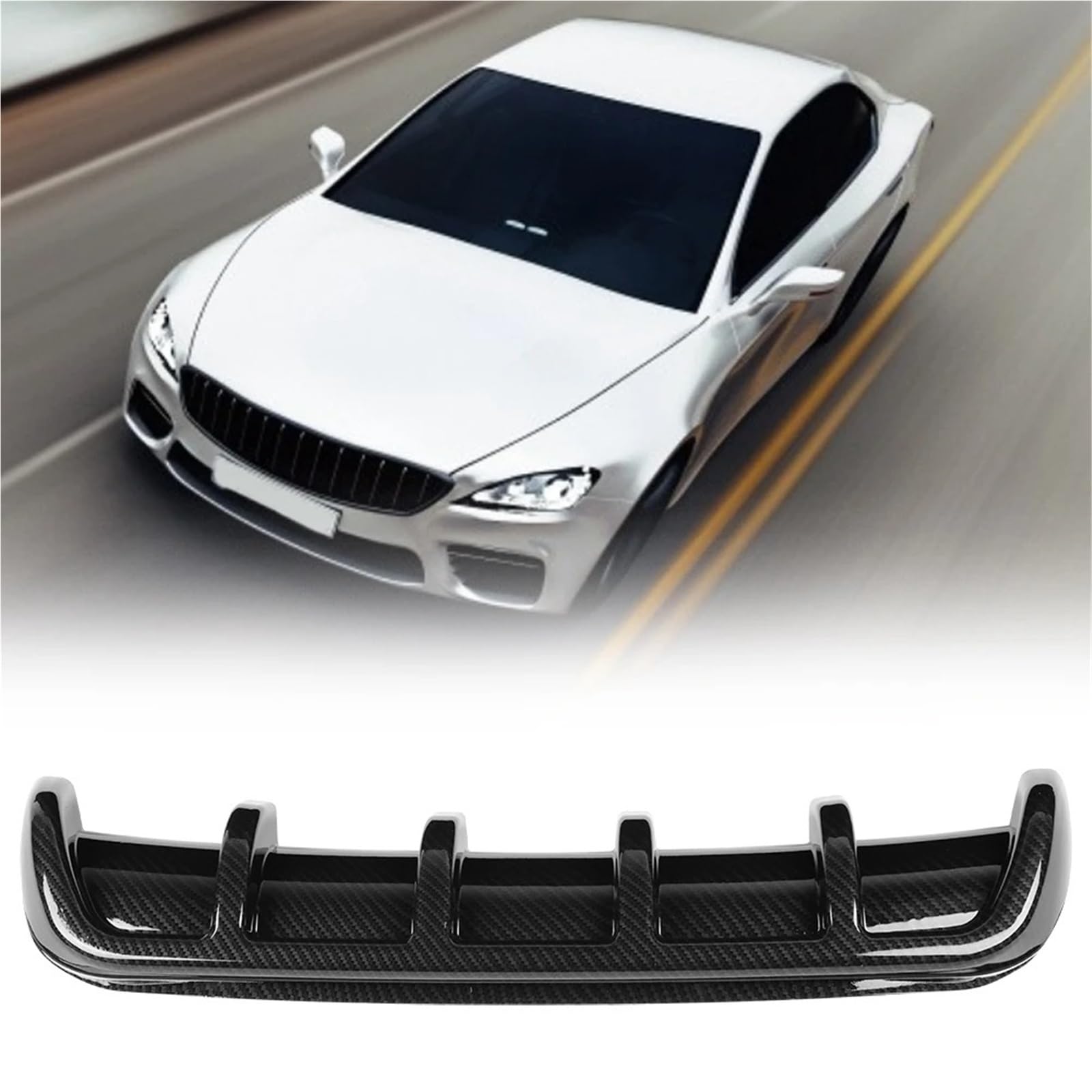 Paraurti Posteriore Diffusore Labbro Diffusore Per Pinna Spoiler Per Per Per Per Aletta Per Auto Nero Universale Per Paraurti Posteriore Per(Grey)