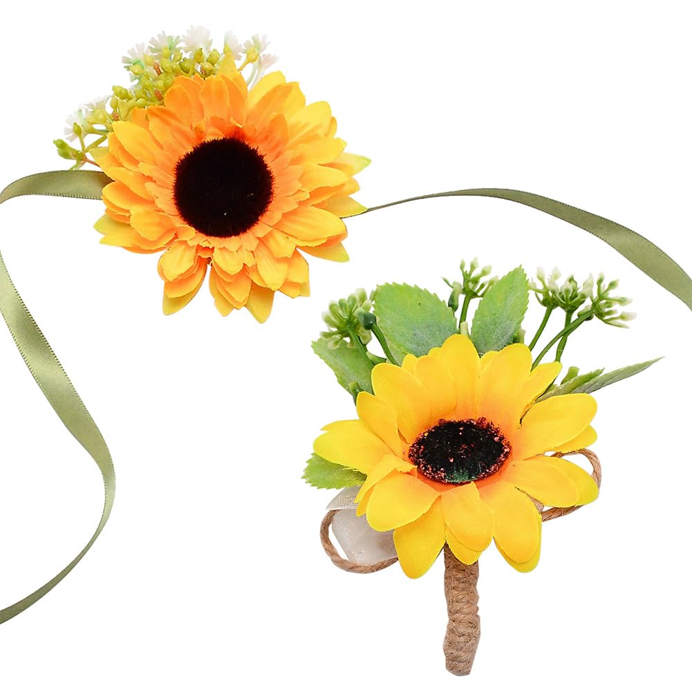 Amazon.com: CRASPIRE Sunflower Corsage and Boutonniere Set 2pcs Handmade Sunflower Wrist Corsage and Groom Boutonniere Artificial Wrist Wristband Hand Flowers for Wedding Bridesmaid Bridal Prom Party : Home & Kitchen Amazon.com: CRASPIRE Sunflower Corsage and Boutonniere Set 2pcs Handmade Sunflower Wrist Corsage and Groom Boutonniere Artificial Wrist Wristband Hand Flowers for Wedding Bridesmaid Bridal Prom Party : Home & Kitchen
