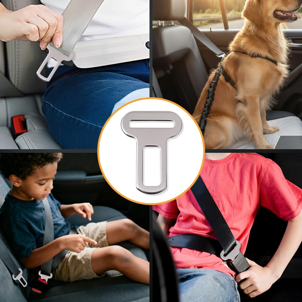 HMCEY 3 Piezas Anclaje Cinturon Seguridad Perro,Pinza Cinturon Seguridad Coche,Clip de Hebilla para Cinturón,Clip para Asiento de Coch,Accesorio de Cinturón de Seguridads Universal,Conector de Metal — view 7