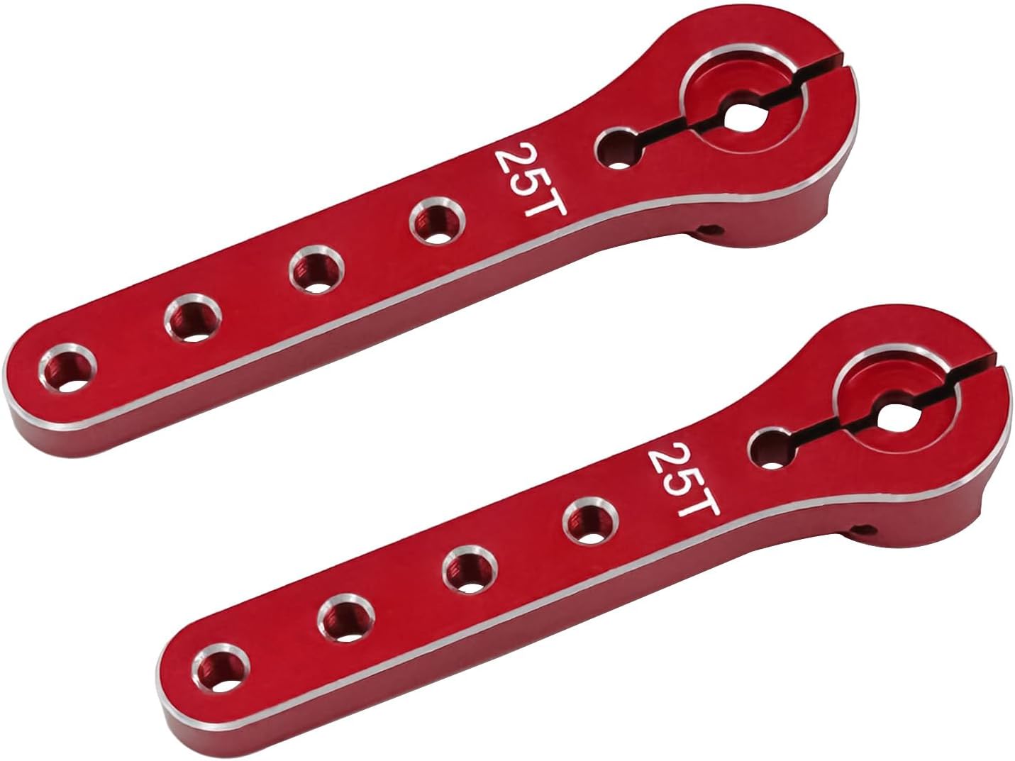 2pcs Servo Horn 56mm Metal 25T Metal Servo Arm Extension Servo Horn for 30-100CC Balsa Airplanes 1/10 RC Crawler Car Boat Futaba HSP Wltoys Axial SCX10 Parts