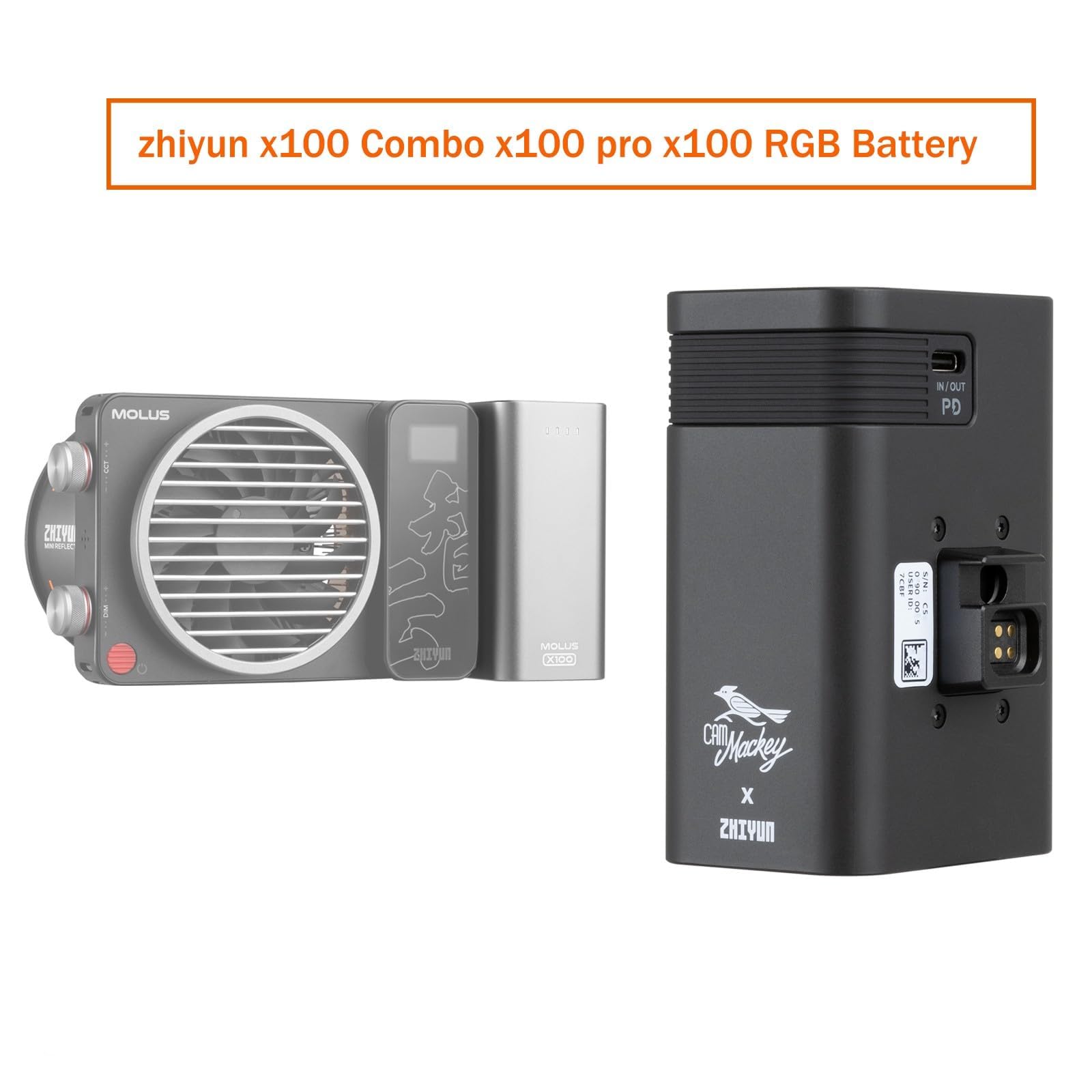 Amazon.com: ZHIYUN X100 Grip Battery 22.2V 15600mAh Battery for