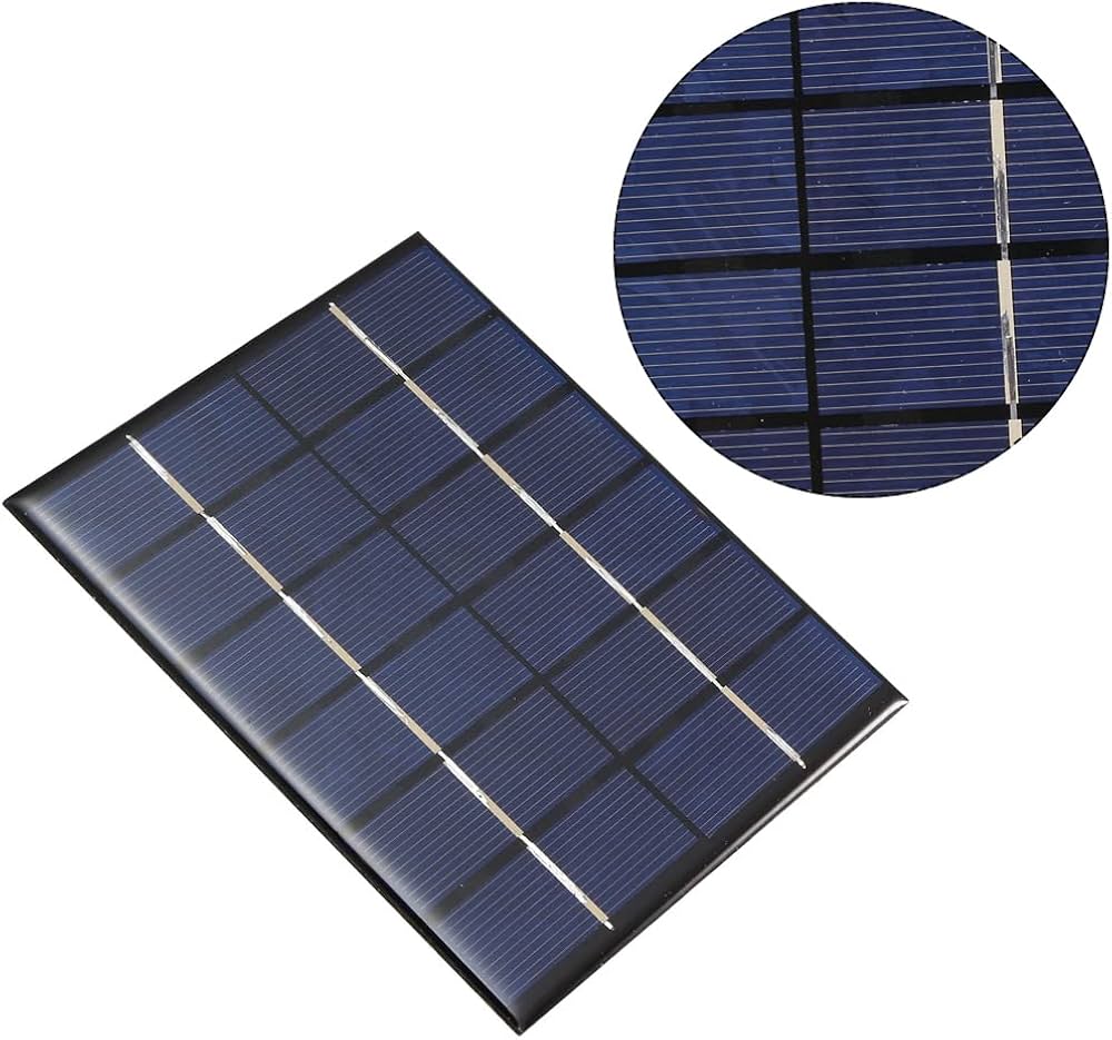 Amazon | uxcell ソーラーパネル 2W 6V ブラック グリーン 小型太陽光