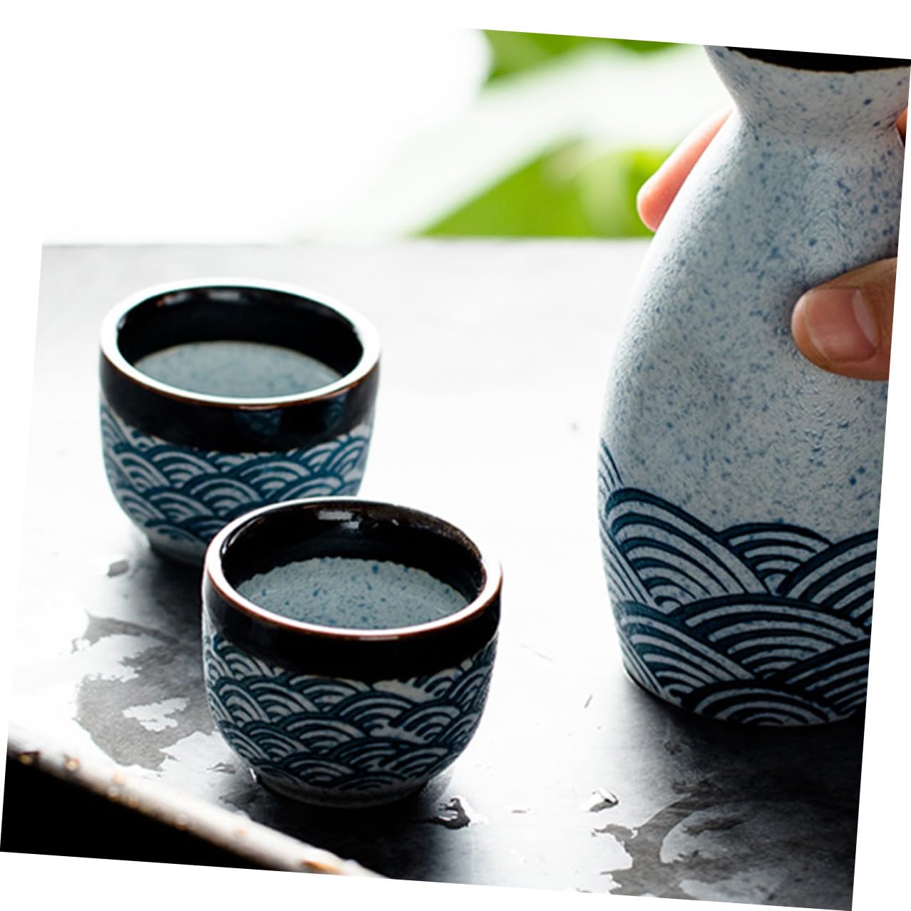 SOLUSTRE Tazze da Tè Giapponesi in Ceramica 6 Pezzi per Uso Domestico