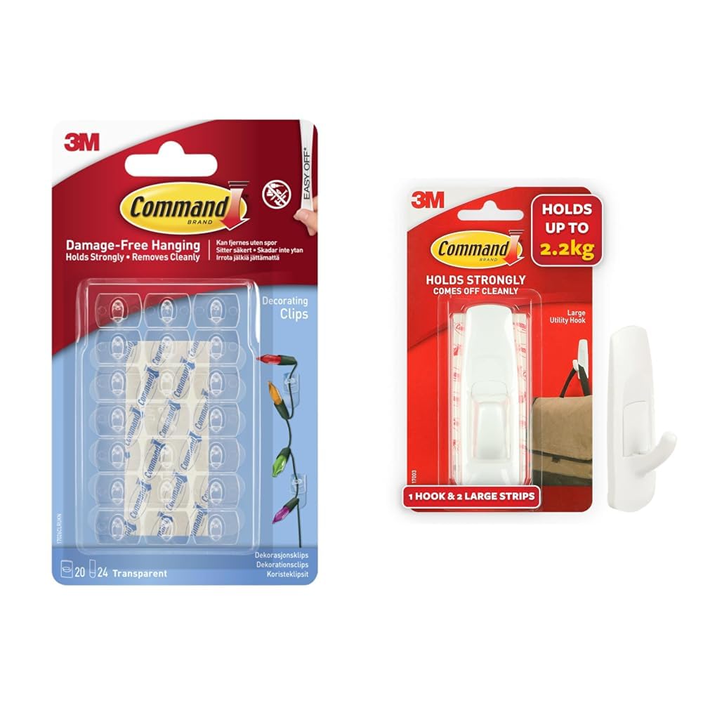 Command Plastic Clear Decorating & Organizing Wall Hooks, Holds Strongly, Reusable, Adhesive Hooks F (B0813R7G8Z) Amazon Price History, Amazon Price Tracker