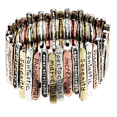 PammyJ Multi Tone Inspirational Bracelet