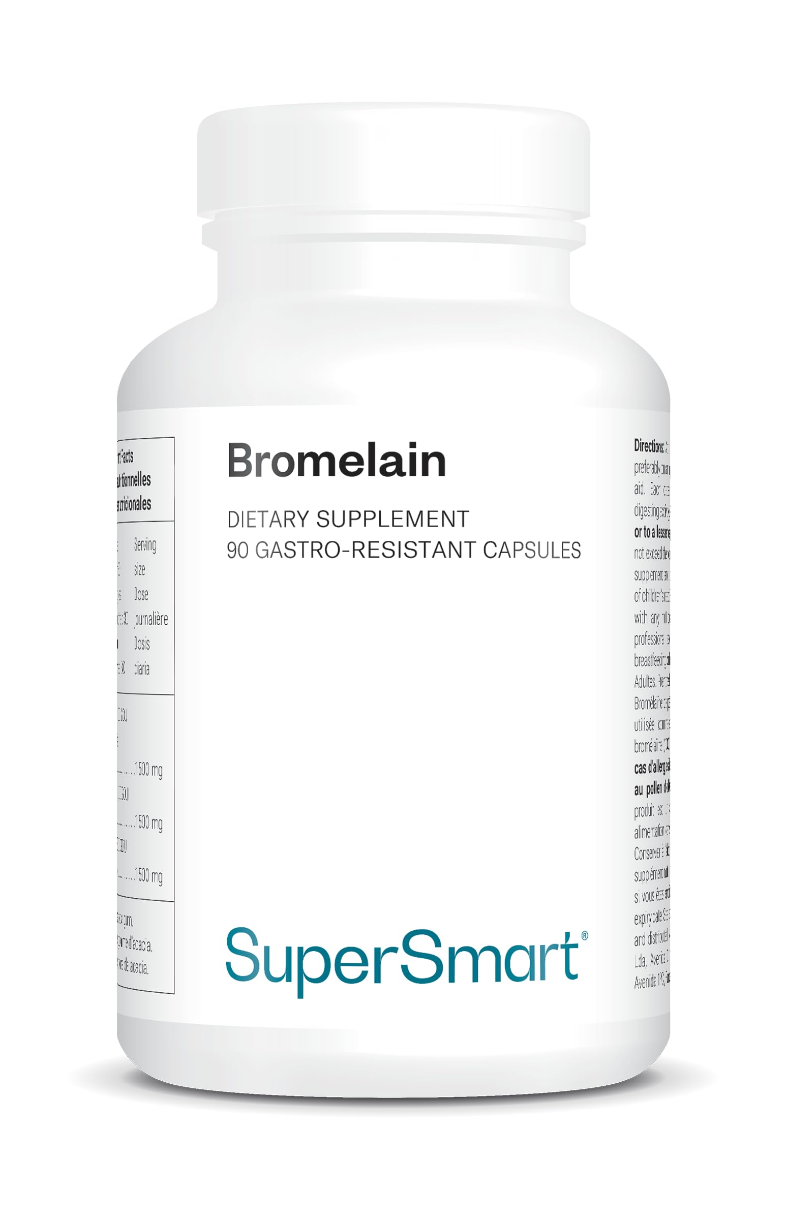 Bromelina - Refuerza el sistema inmunitario - DrCaps - Vegano - SuperSmart