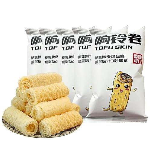 響鈴卷 湯葉 濃厚な豆の香り サクサクの美味しさ 響鈴豆卷 豆皮卷 螺?粉配料 ゆば 乾燥フチク 大豆製品 中華食材 間食 干? 配菜小菜 火?食材 中華物産 揚げ湯葉 外装ランダム発送A(12g*5袋)