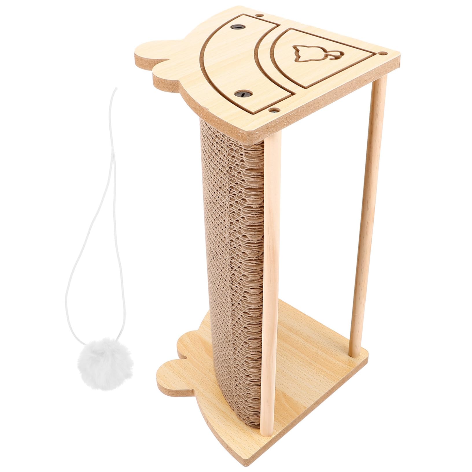 COLLBATH Rascador para Gatos De Cartón Ondulado Interactivo Tablero De Arañazos De Resistente y Duradera Protector De Muebles para Gatos para Uso Interiores