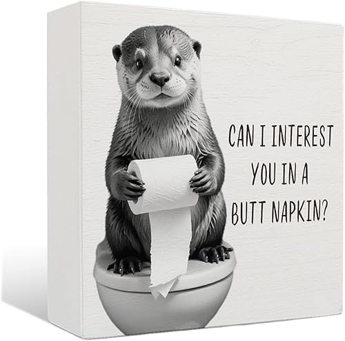 Miniatura 24 de Decoración de Baño de Vaca Highland - Hello Sweet Cheeks Decoración de Baño, Letrero de Madera Rústico del Oeste de Vaca Highland, 5 X 5 Pulgadas