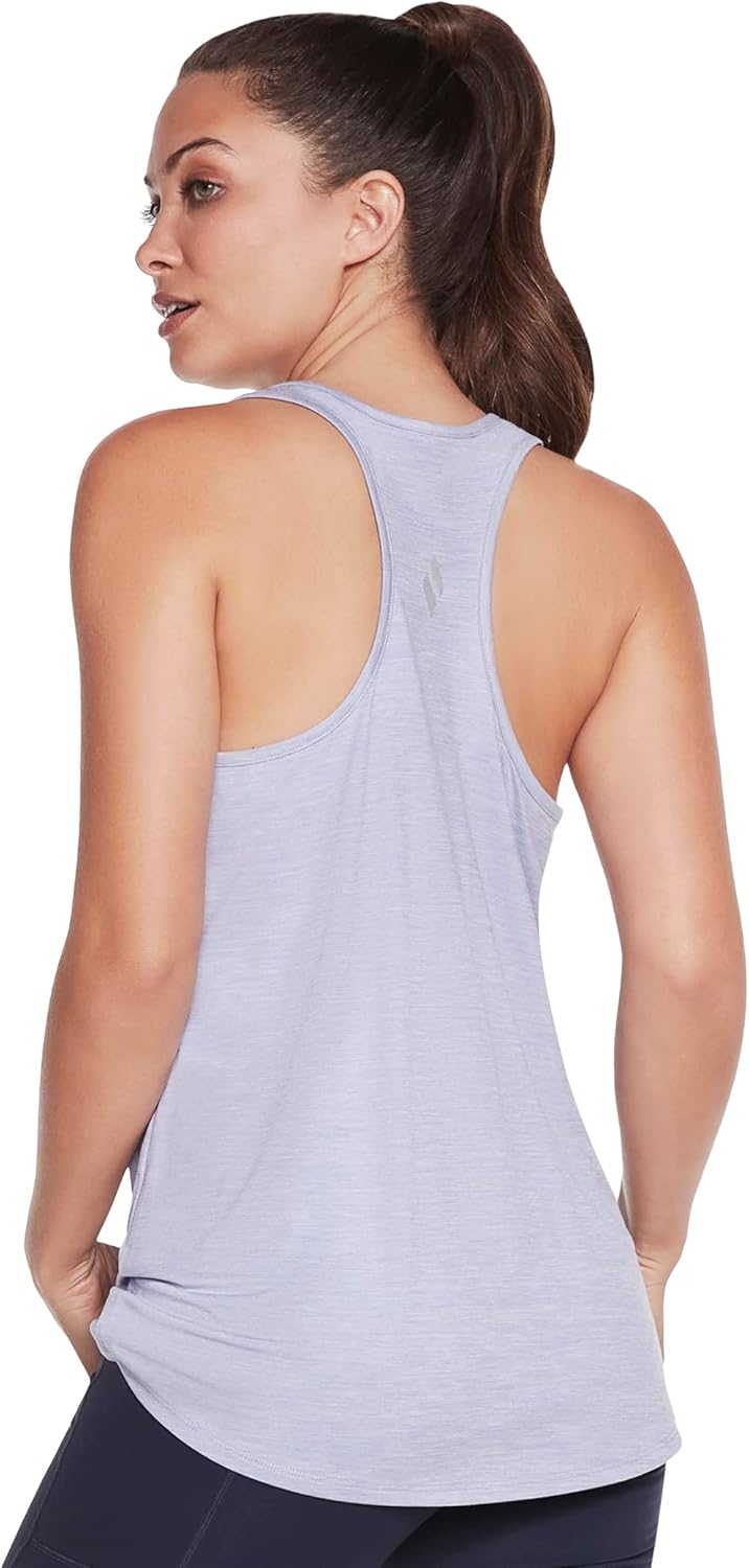 Skechers Women's Go Dri Swift Stretchable Wicking Quick Drying Tank Top