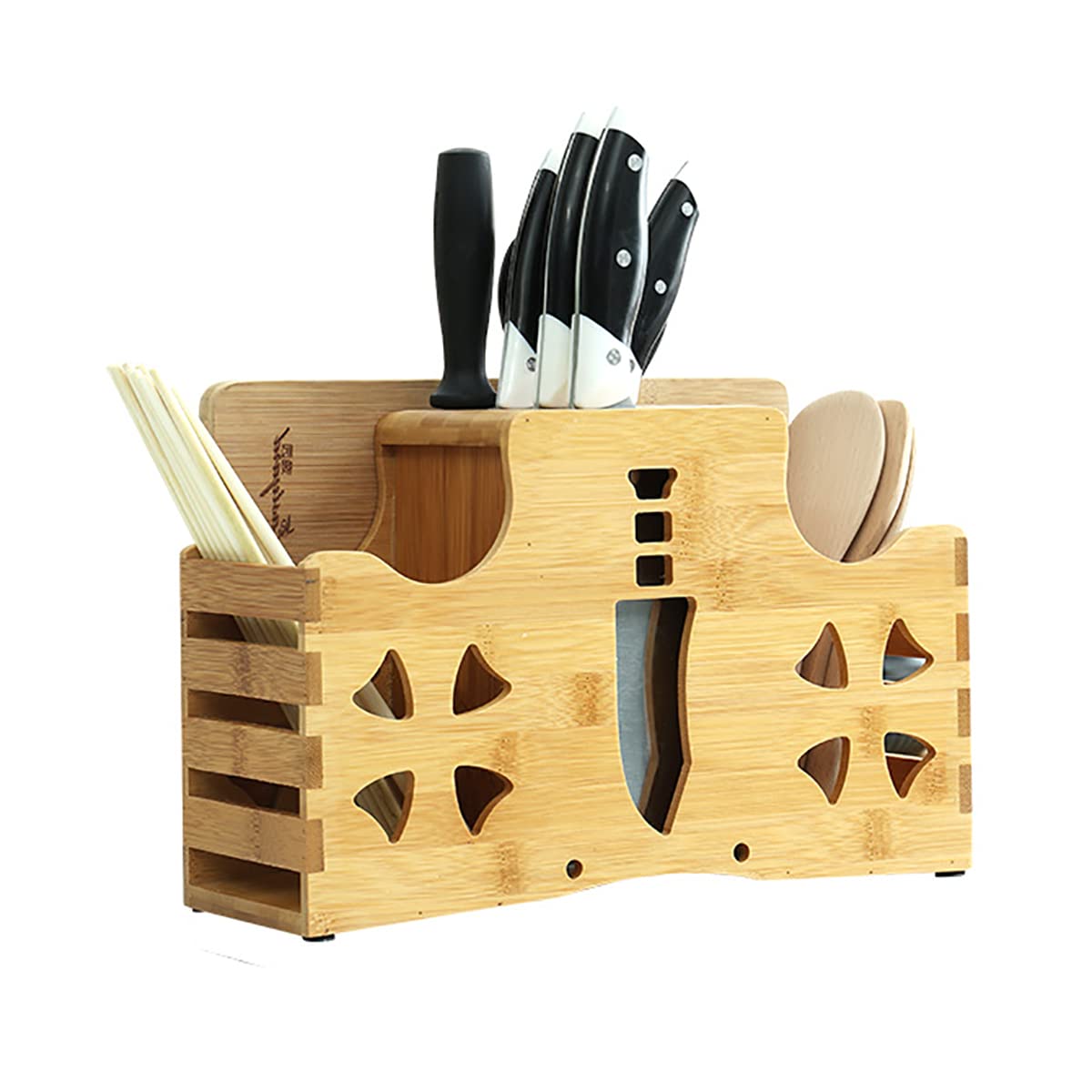 Amazon｜ナイフブロック 竹製 ナイフスタンド 包丁立て 天然素材