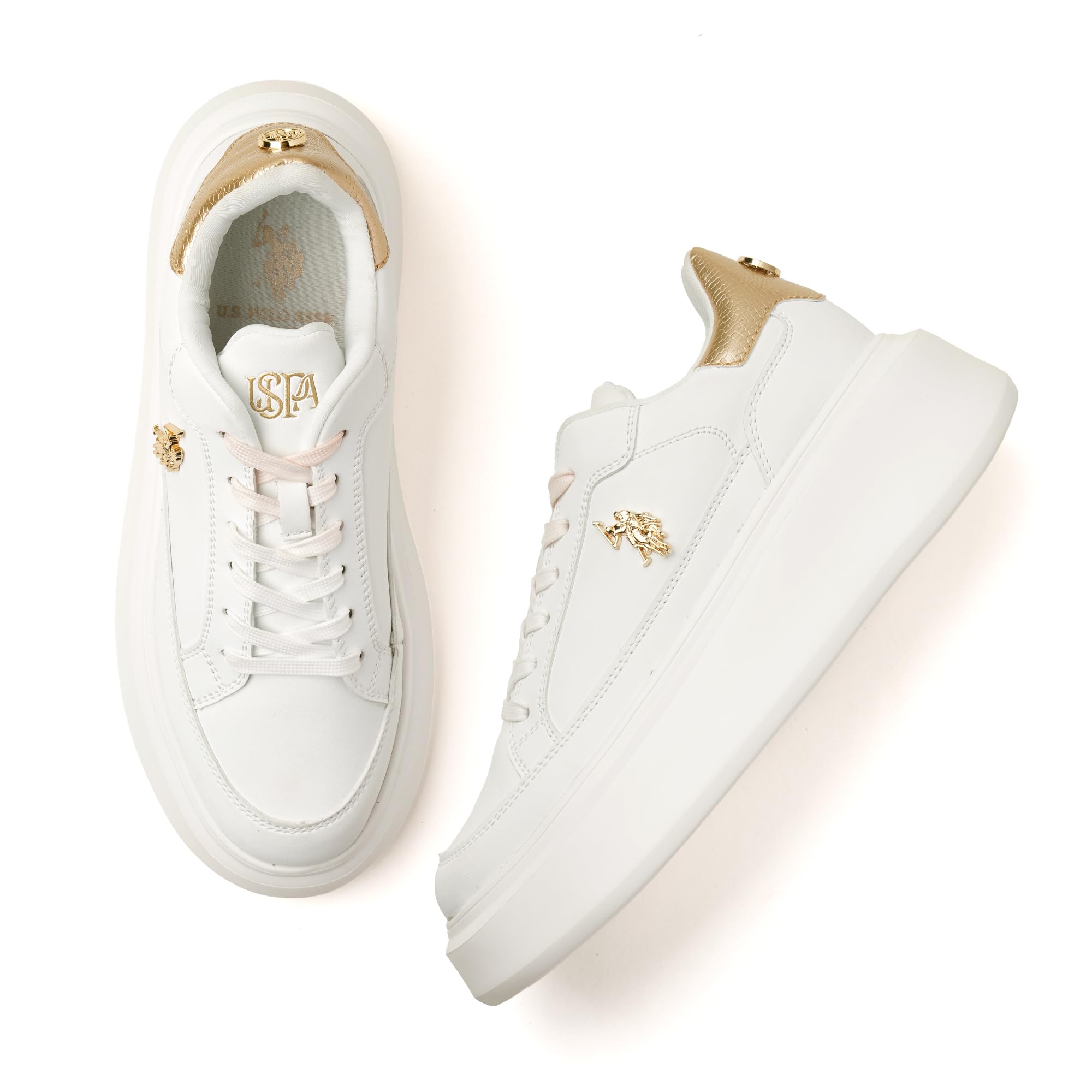 U.S. Polo Assn. Eleanor 3.0 Nude Light Weight Sneakers OFF WHITE 1