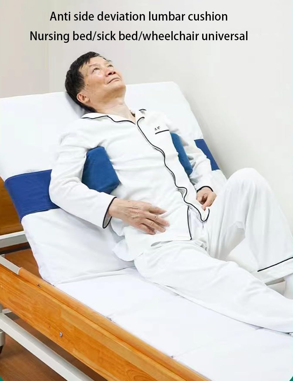 Genérico Protectores Laterales para Sillas De Ruedas, Cojines De Soporte Postural, Cintura Ajustable, Núcleo De Espuma De Alta Densidad, Adecuados para Camas Y Sillas De Ruedas