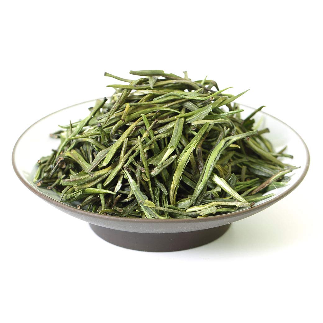 GOARTEA 100g / 3.5oz Premium Emei High Mountain Spring Zhu Ye Qing Bamboo Loose Leaf Chinese Green Tea