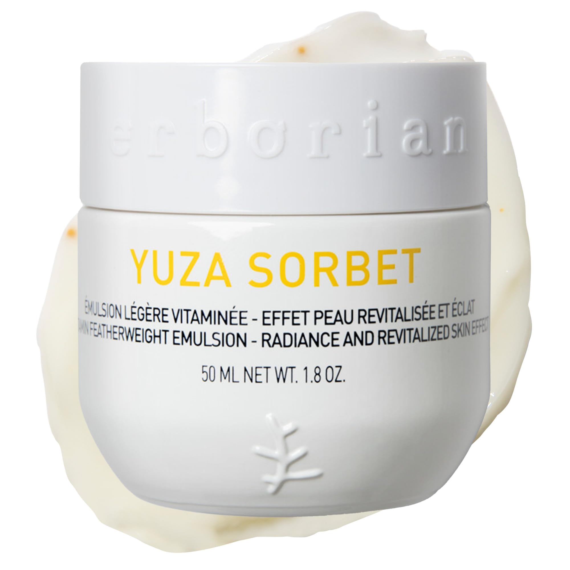 Erborian - Yuza Sorbet Day Cream - Nourishing and Protecting Anti-Aging Face Moisturiser - Radiance and Revitalized Skin Effect - Korean Skin Care - 50ml, White
