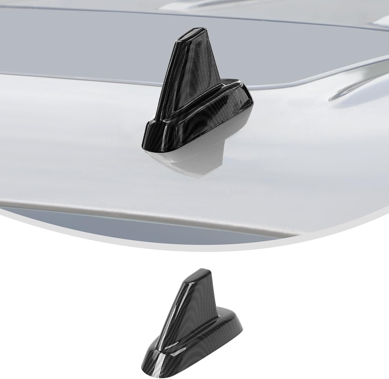 Linskip AeroFin Antenna Base Trim Cover Compatible with 2007-2013 Chevy Avalanche Suburban Tahoe Silverado & GMC Yukon Sierra 1500 2500HD 3500HD & Cadillac Escalade, Exterior Accessories Gloss Black