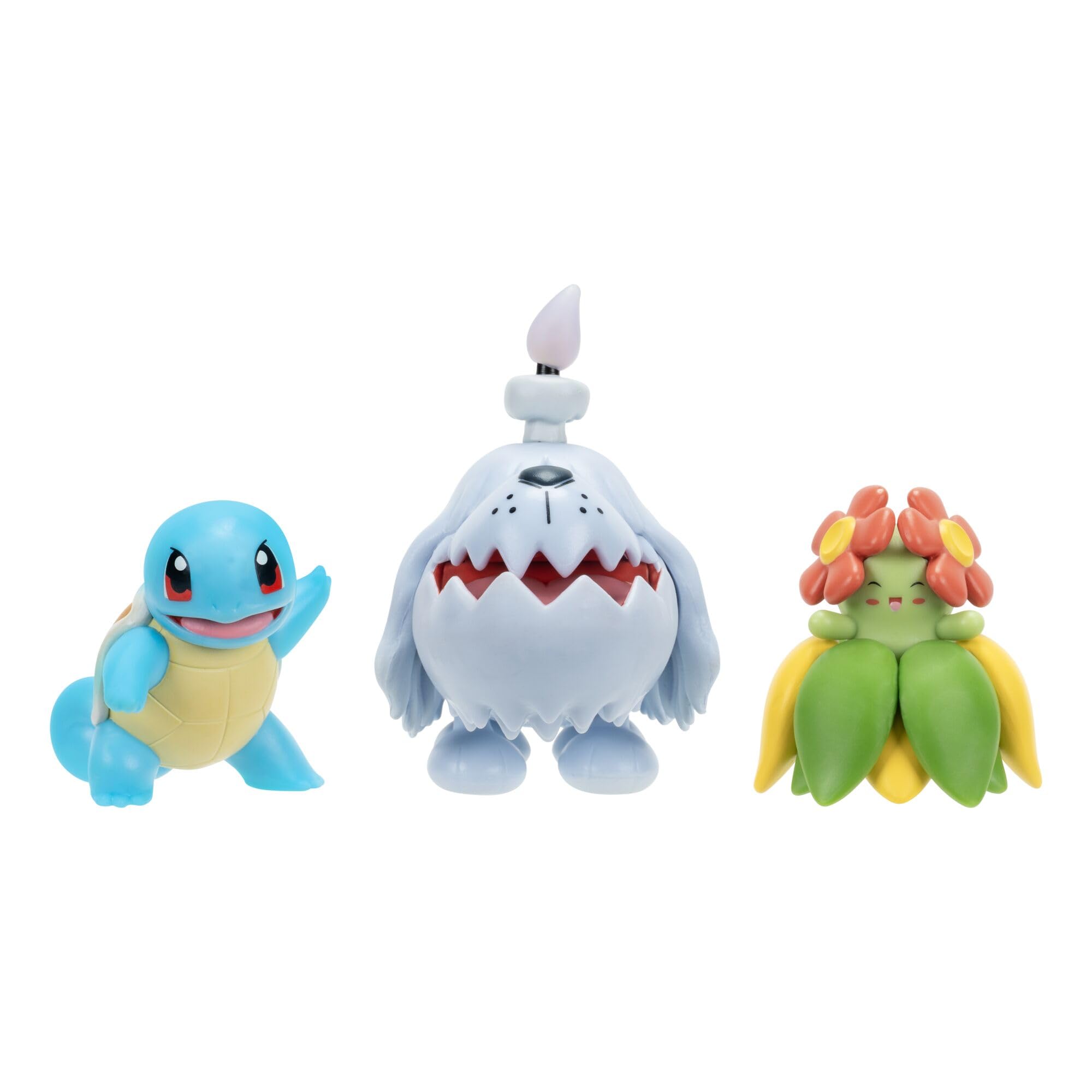 Pokémon Battle Figure 3 Pack - 2-Inch Squirtle, Bellossom, 3-Inch Greavard