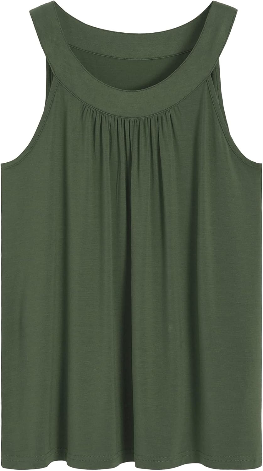 Latuza Women's Soft Viscose Tank Top Shorts Summer Pajamas Set - Image 2