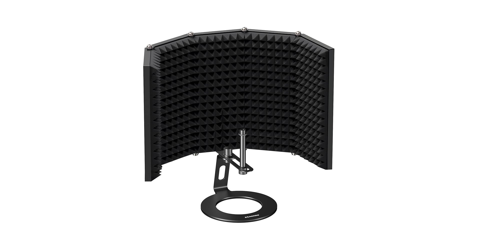 Amazon.com: Aokeo Microphone Isolation Shield, Foldable Mic