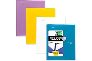 Five-Star 2 Pocket Plastic Folders - Keep Your Documents Organized and Secure