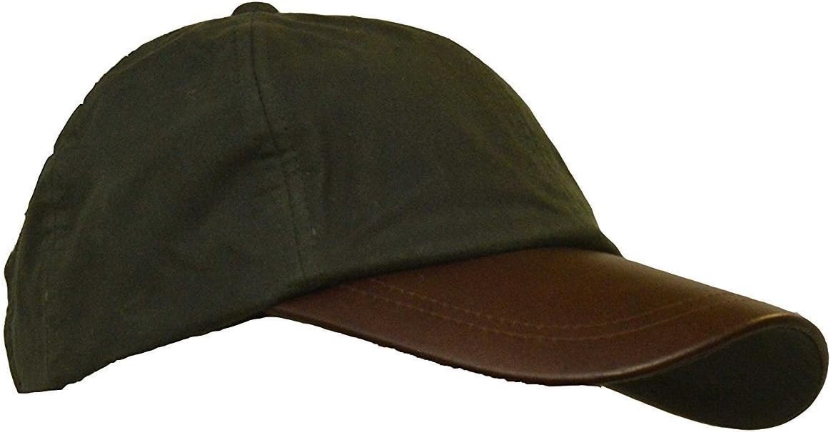 Wax Brunswick Baseball Cap w/Leather Peak - One-Size