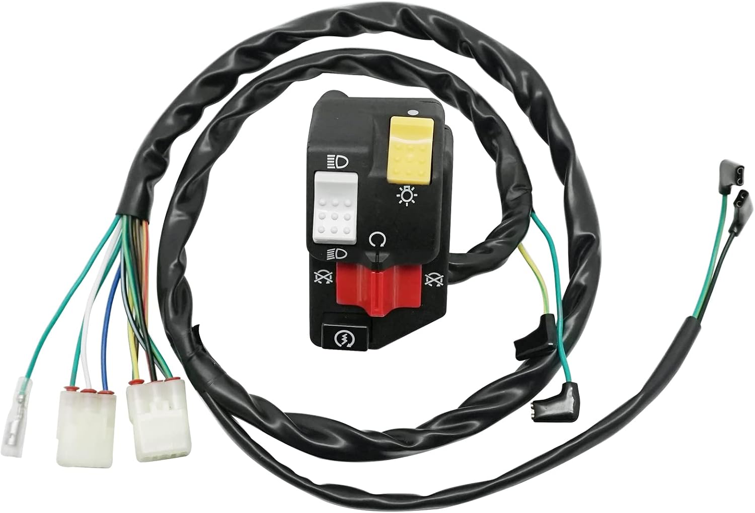 M MATI Left Handlebar Switch Start Stop Headlight for Honda TRX400EX 2008 TRX400X 2009 2012-2014 35130-HN1-A71 35130-HN1-A72