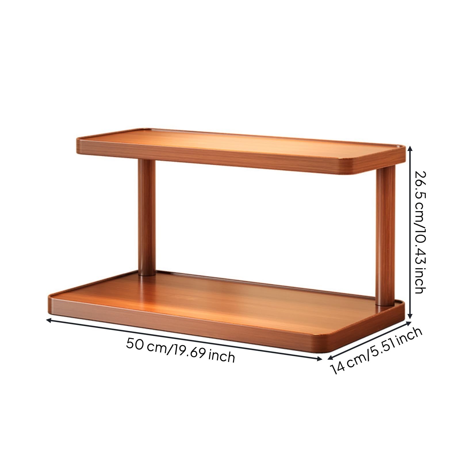 Support Rangement à 2 Niveaux, 50 Cm