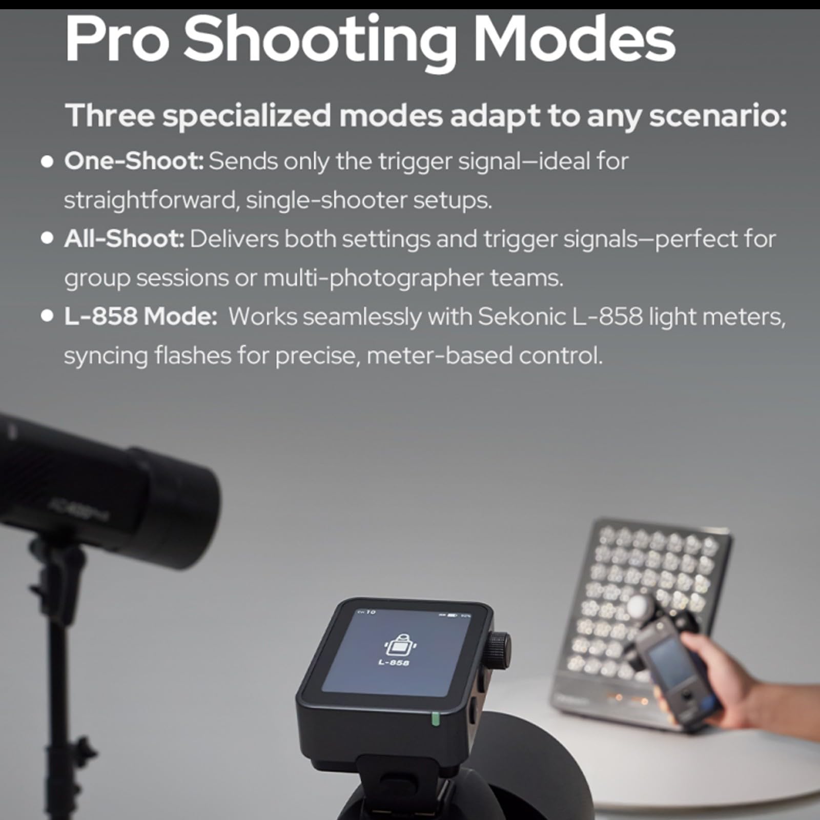 Godox X3 Pro S Disparador de Flash TTL con Pantalla táctil para Sony, inalámbrico 2.4G, Pantalla LCD de 2.4", integración Bluetooth y Control Mediante aplicación, transmisor de Flash inalámbrico.