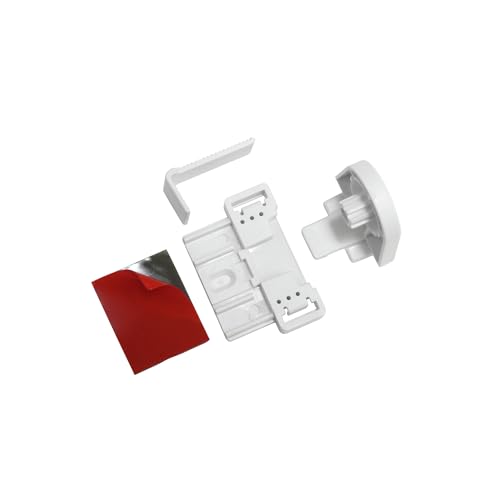 GARDINIA EASYFIX Set de collage et de serrage EF-1 pour stores à enroulement, A utiliser comme support de serrage ou de collage sur le cadre de fenêtre,...