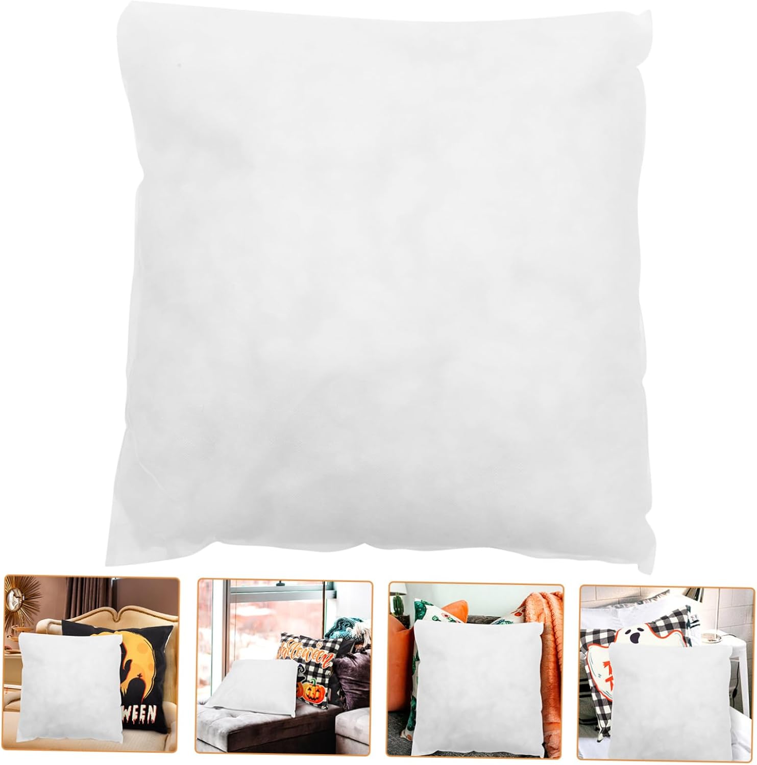 VALICLUD Square Throw Pillow Insert Stuffer Lightweight Cushion Interior with PP Cotton Filling for Sofa Couch Decorative Support and Comfort
