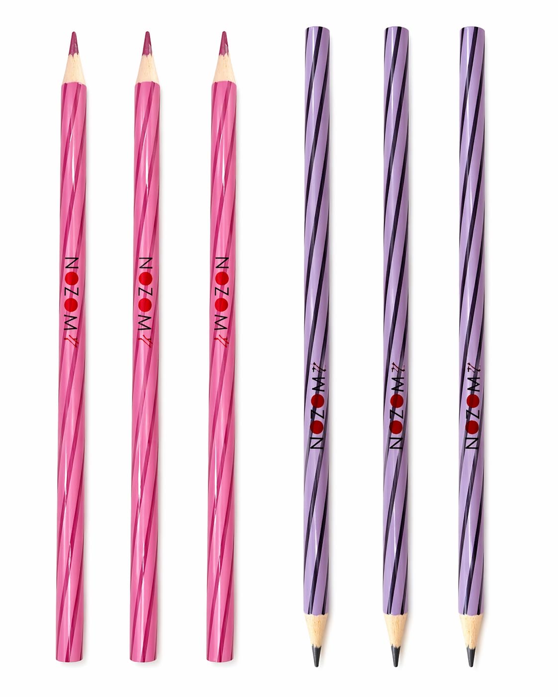 NOZOMI Non Breaking Hematoxylin And Eosin Pencils For Medical Students Trial Pack (3 Pencils Each), Ink Purple & Pink-image-11