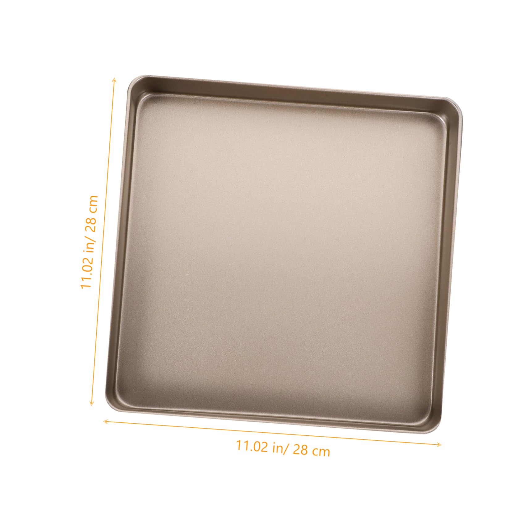 SOLUSTRE Teglia Quadrata Antiaderente per Dolci 28cm in Acciaio al Carbonio, Facile da Pulire, per Forno e Cucina Domestica