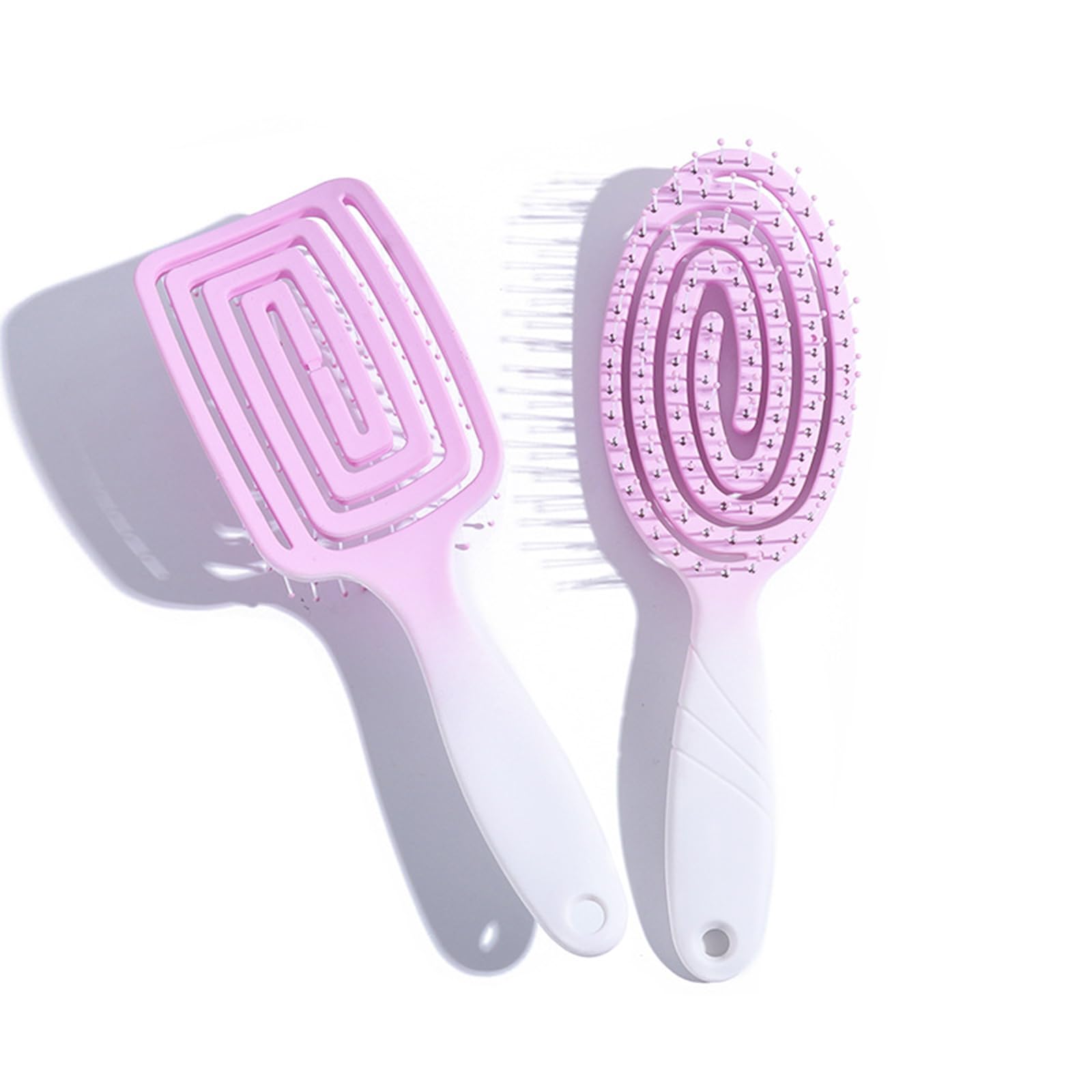 Cepillo Desenredante sin Tirones, Cepillo Pelo Antitirones, Cepillo Desenredante para Pelo Rizado Liso Fino Mojado, Cepillo de Pelo Antirotura para Niñas Niños Adultos (B)