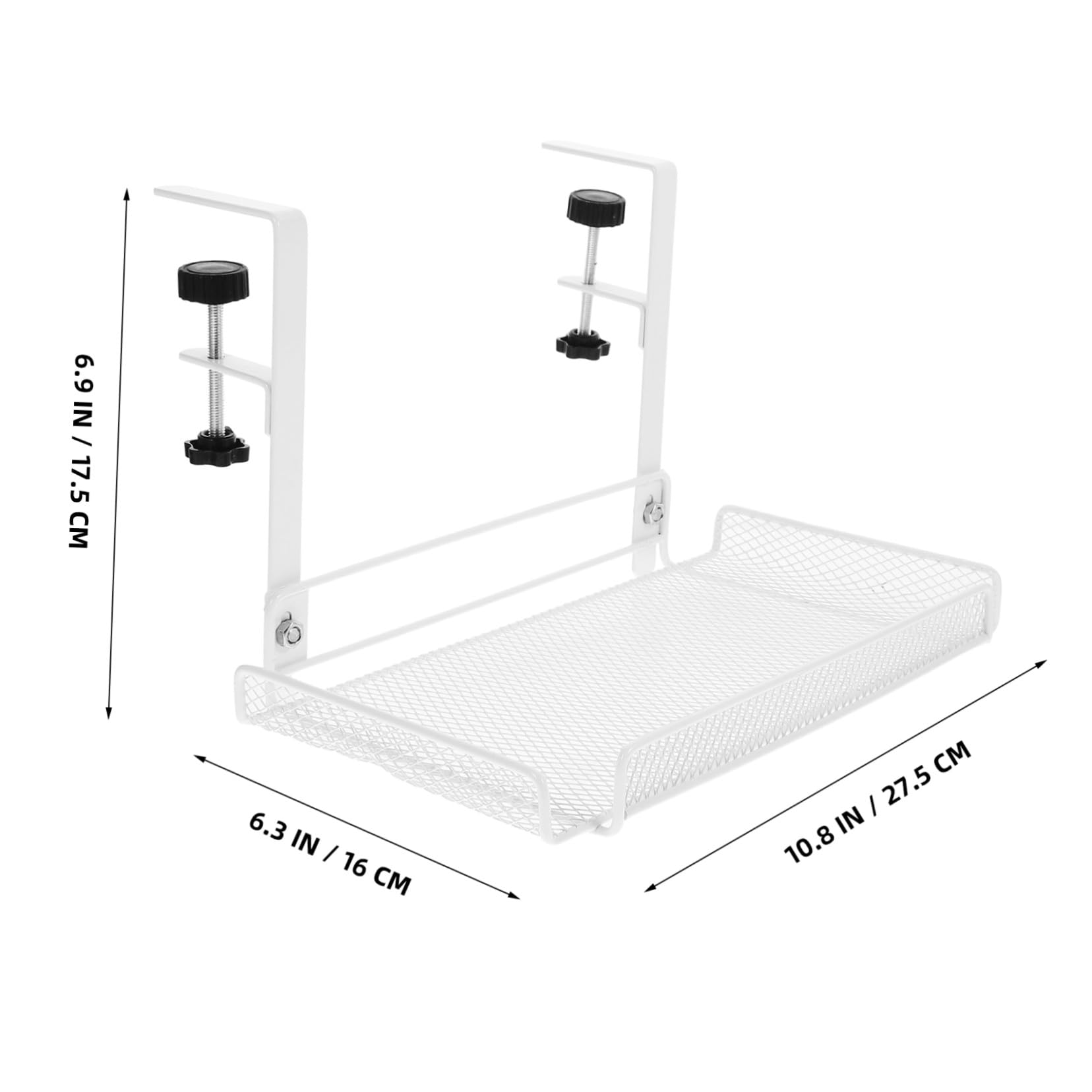 Organisateur de Câbles sous Bureau Maille Support de Gestion pour Fils et Multiprises Compact et Facile à Installer pour Bureau Domestique