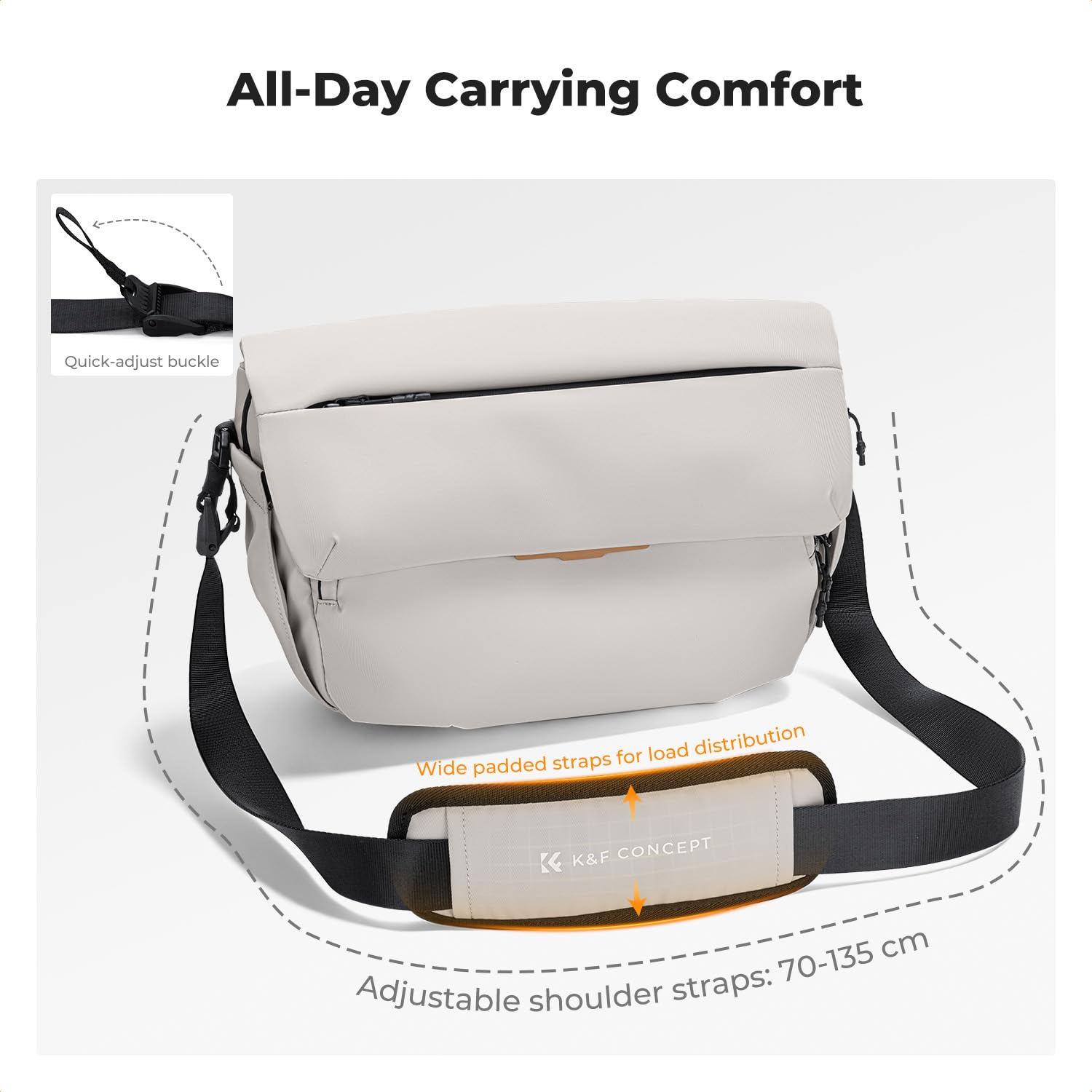 K&F CONCEPT Borsa a Tracolla per Fotocamera