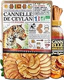 Nabür   500 gr Poudre de Cannelle de Ceylan 100% BIO, Sri Lanka Cannelle moulue de Ceylan, Délicieuse, Sans additifs ni Conservateurs