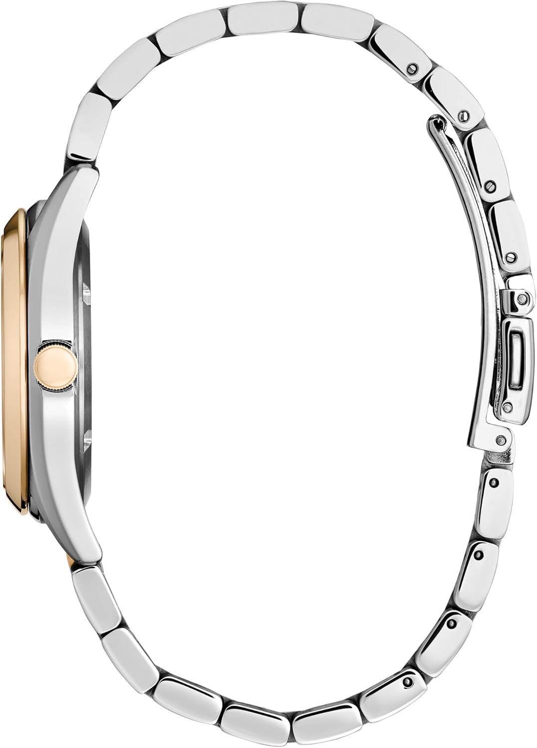 Citizen Ladies Eco-Drive Sport Luxury Sport Watch, Two-Tone Stainless Steel Bracelet, Pink Dial, 3 Hand, Date (Model: EW2706-58X)