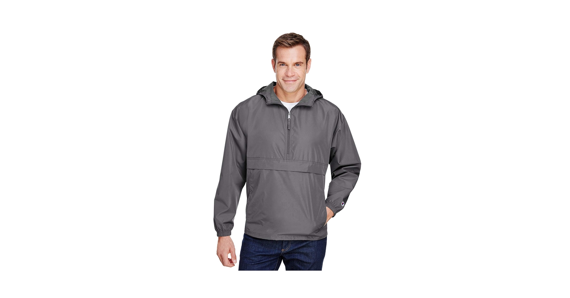 Champion - Packable Quarter-Zip Jacket - CO200 - M - Scarlet