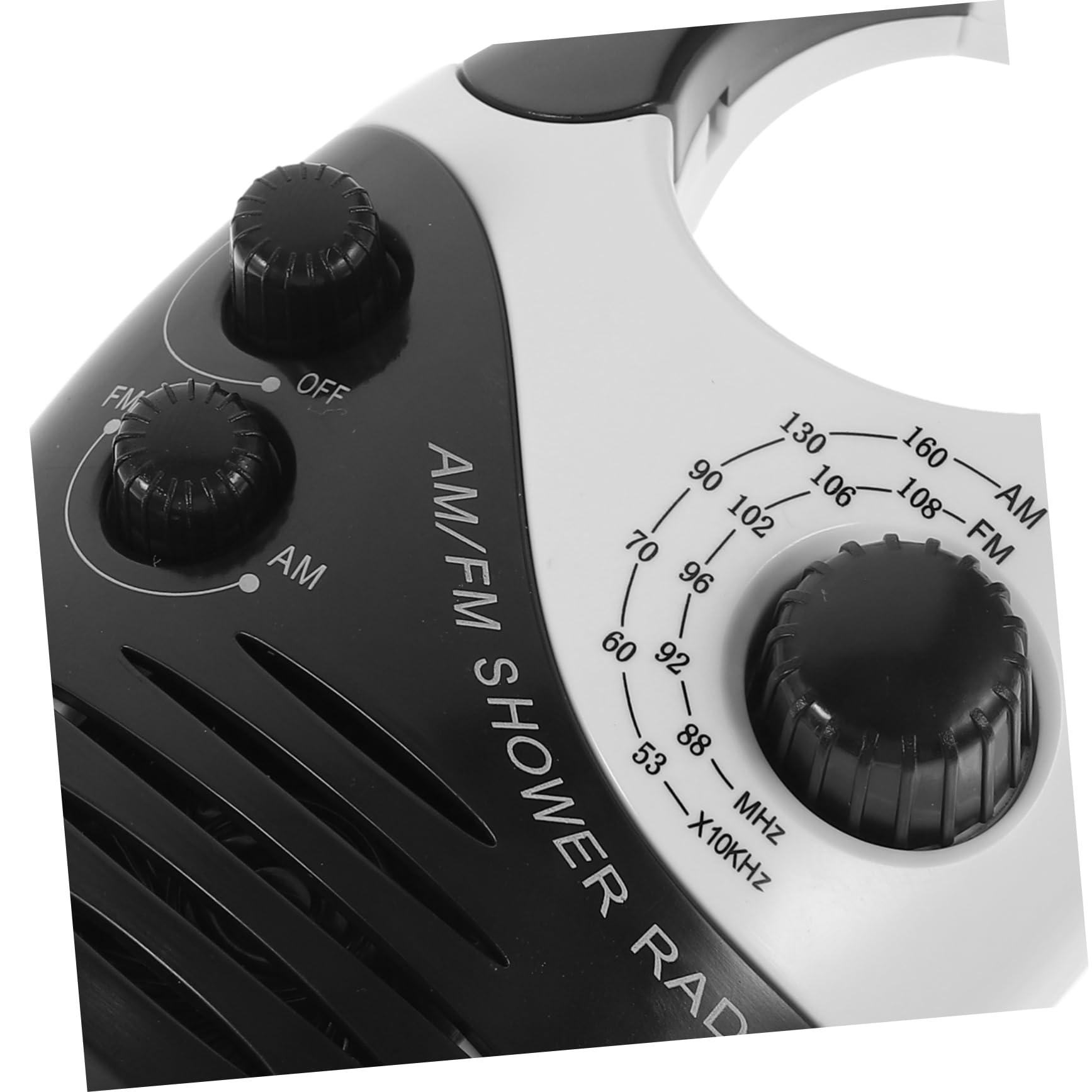 Uonlytech Wasserdichtes Duschradio Mit Tragbarem Lautsprecher Und Griff Kompaktes Mini Radio Für Badezimmer Dusche Und Outdoor Batteriebetriebenes Bad Radio Für Zuhause Und Büro