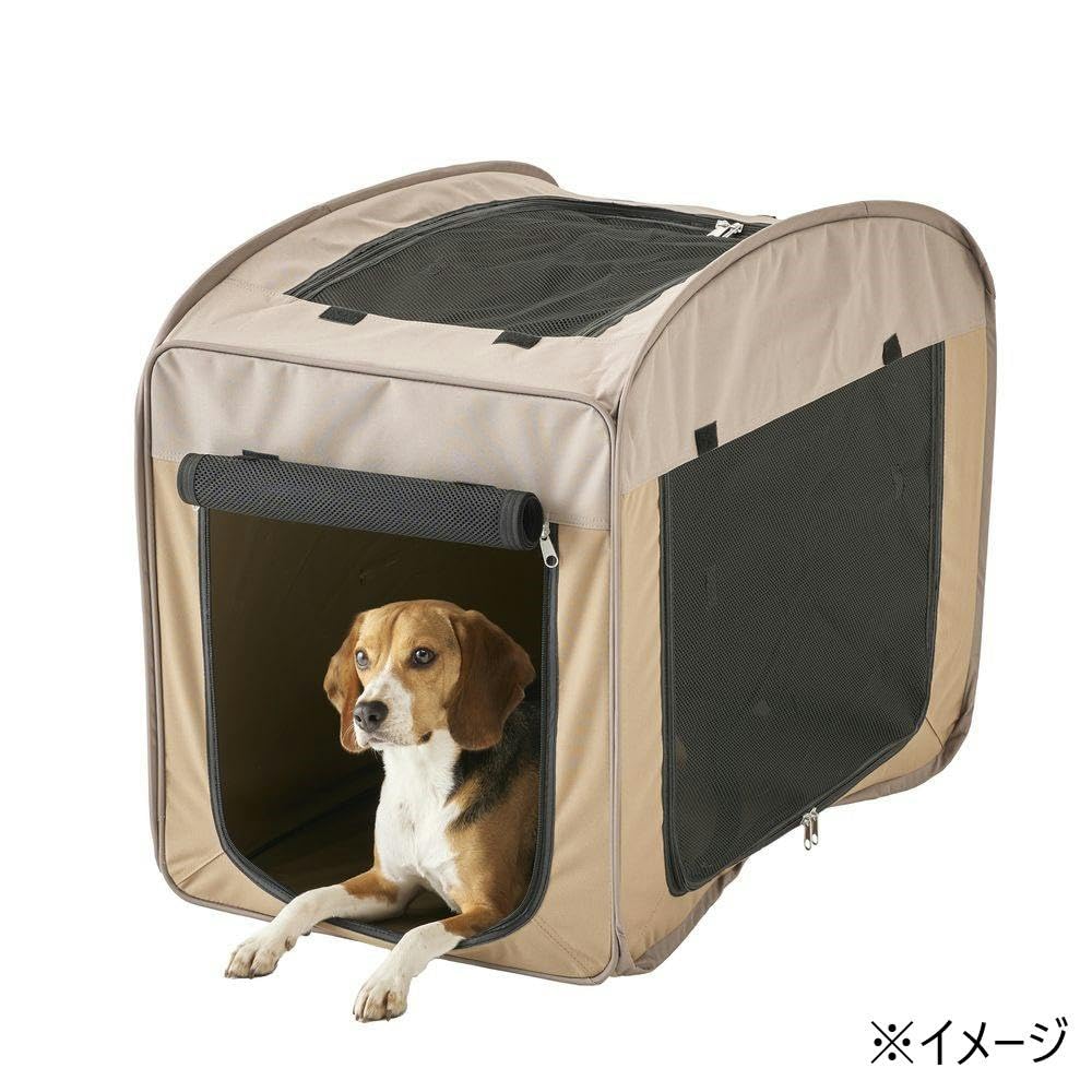 Amazon | カインズ(CAINZ) ツイストペットケージ ベージュ Lサイズ