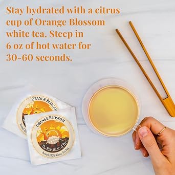 The Republic of Tea Day of Tea Assortment Sampler, 24 Individually Wrapped Tea Bags, Black Tea, Green Tea, Herbal Tea