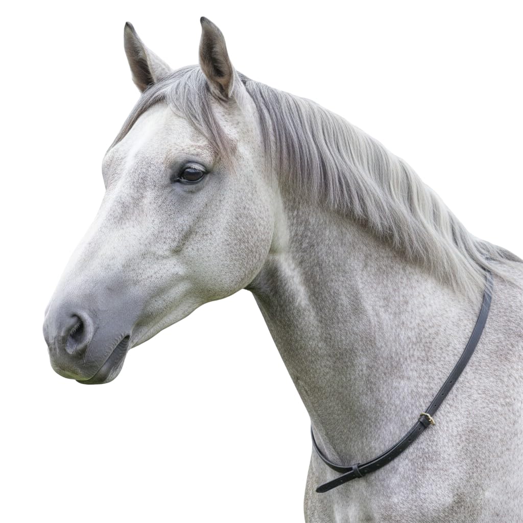 Leder-Halsriemen fürs Pferd – Verstellbarer Halsring als Balancehilfe & Sicherheitsriemen für Reiter – Reithilfe für einen sicheren Sitz, Pony, Cob/Full