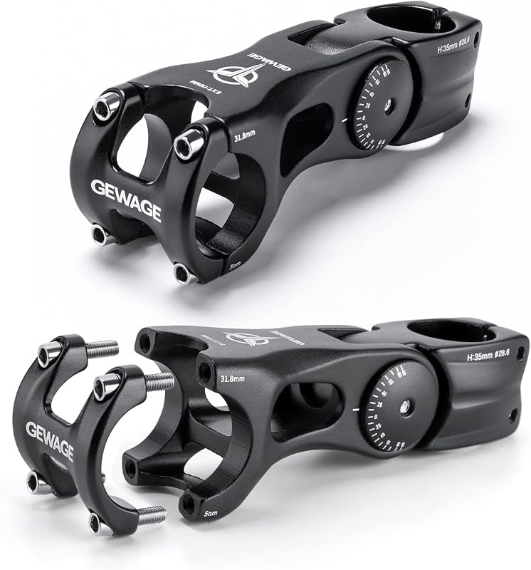 GEWAGE Adaptor reglabil pentru înălțarea pipei bicicletei 31,8 mm 1 1/4 inch din aluminiu, pentru MTB, cursieră, BMX, bicicletă electrică