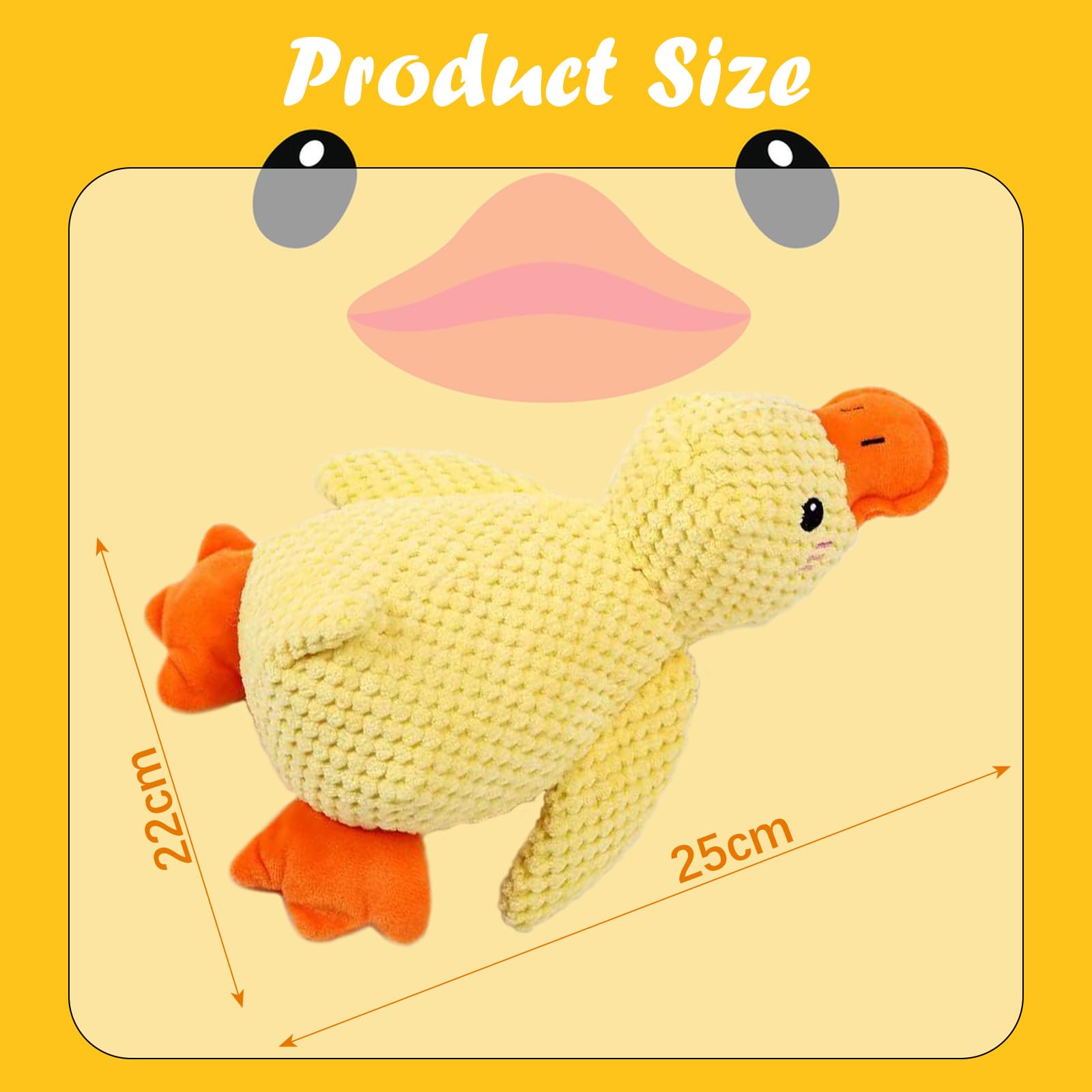 HSYWSH Anti-stress Duck Dog Anti-Stress Duck Quacker Calming Duck Toy The Mellow Dog Calming Duck - Image 2