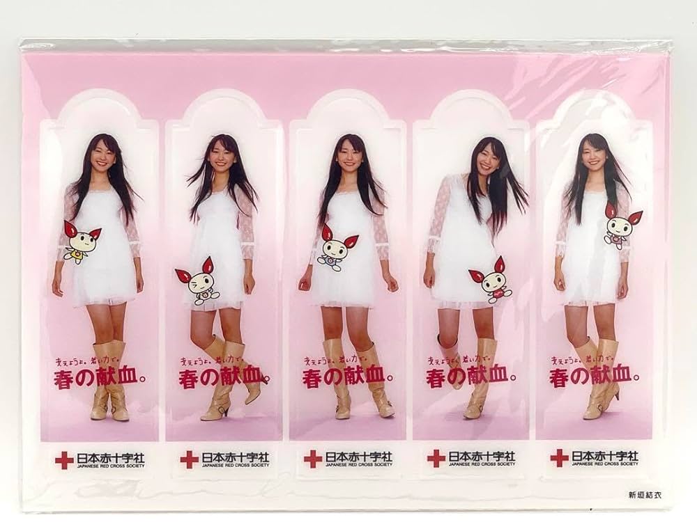 新垣結衣　　　　赤十字献血オリジナル　非売品クリアファイル 未使用 Amazon.co.jp: 新垣結衣 2007年 日本赤十字 春の献血